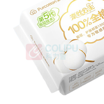 全棉时代 PURCOTTON 奈丝公主超净吸超薄日用卫生巾 245mm*10片/包 24包/箱