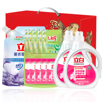 立白 多姿多彩组合 1.018kgg*2+110g*5+80g*5+1L 立白全效馨香洗衣液1.018kg*2 立白全效馨香洗衣液110g袋*5 立白薰衣草柔顺剂1L 立白除菌净护洗衣凝珠80g(10颗)*5