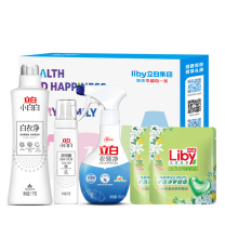 立白 家庭净护组合 五件套 立白除菌净护洗衣凝珠-80g(10颗)*2袋 立白衣领净260g*1瓶 立白小白白羽绒服泡沫干洗剂200g*1瓶 立白小白白白衣净1kg*1瓶