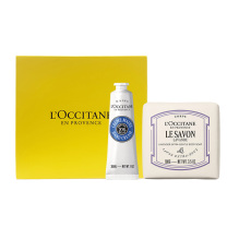 欧舒丹 L'OCCITANE 经典润手香皂护手霜 2件套(护手霜30ml+香氛皂100g) 香型随机