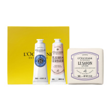 欧舒丹 L'OCCITANE 经典润手香皂护手霜 3件套(护手霜30ml*2+香氛皂100g) 香型随机