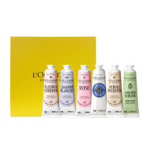 欧舒丹 L'OCCITANE 乳木果+樱花+玫瑰+甜扁桃+白色薰衣草+橙花 香氛润手霜套装 6支 新老包装交替发货