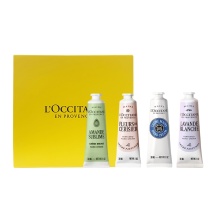 欧舒丹 L'OCCITANE 护手霜套装 30ml/支 4支/套 樱花+白色薰衣草+甜扁桃+乳木果 新老包装交替发货