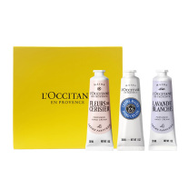 欧舒丹 L'OCCITANE 护手霜套装 各30ml (樱花+白色薰衣草+乳木果)