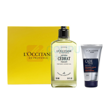 欧舒丹 L'OCCITANE 男士洗护套装 沐浴露250ml+洁面150ml