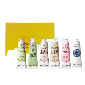 欧舒丹 L'OCCITANE 护手霜套装 经典 30ml/支 6支/套 香型随机 含礼盒拎袋