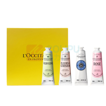欧舒丹 L'OCCITANE 护手霜 30ml*4 马鞭草+玫瑰+乳木果+樱花 长效保湿滋润 新老包装交替发货
