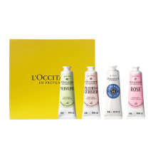 欧舒丹 L'OCCITANE 护手霜 30ml*4 马鞭草+玫瑰+乳木果+樱花 长效保湿滋润 新老包装交替发货