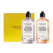 欧舒丹 L'OCCITANE 沐浴露套装礼盒 樱花+白薰各250ml