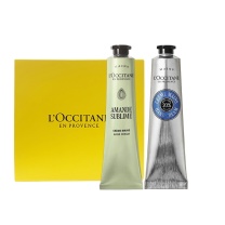 欧舒丹 L'OCCITANE 护手霜礼盒装甜扁桃护手霜150ml+乳木果护手霜150ml(单位:套)配礼盒礼袋 新老包装交替发货