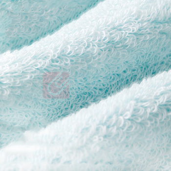 全棉时代 PURCOTTON 浴巾 PTY241003SD09070 简蓝70cm×140cm 长绒棉双面毛圈浴巾家用纯棉吸水柔软速干