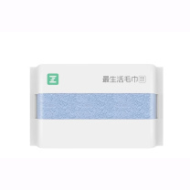 最生活 毛巾 纯棉吸水 34*76cm 120g/条 (蓝色)