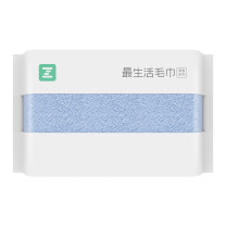 最生活 青春系列 强吸水柔巾 成人家用加厚毛白蓝绿橘紫(颜色随机)120g一条装 A-1159