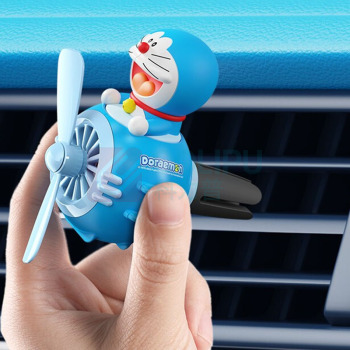 哆啦A梦 DORAEMON 小飞机车载出风口香薰蓝色 RAM0025