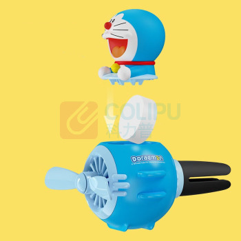 哆啦A梦 DORAEMON 小飞机车载出风口香薰蓝色 RAM0025