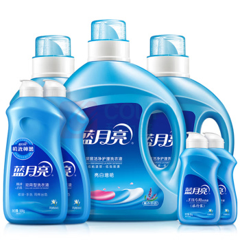 蓝月亮 洗衣液套装10.32斤 5kg+160g 薰亮白2kg+薰亮白1kg瓶×2+神器500g×2+80g×2