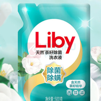 立白 茶籽除菌洗衣液袋装 500g 1袋