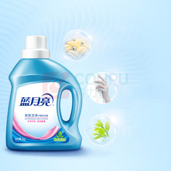 蓝月亮 自然香洁净洗衣液 1kg瓶+500g袋装