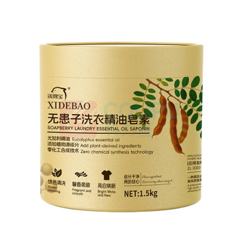 洗得宝 洗衣粉 无患子洗衣精油皂素 XDB-JYZS0827 1.5kg (黄)