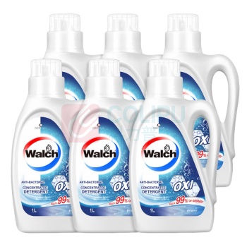 威露士(Walch) 洗衣液 威露士 除菌有氧洗衣液原味1L*6瓶(整箱) 除菌率99%除螨去污留香 1套/套 销售单位:套 (洗衣液) (计量单位:个)