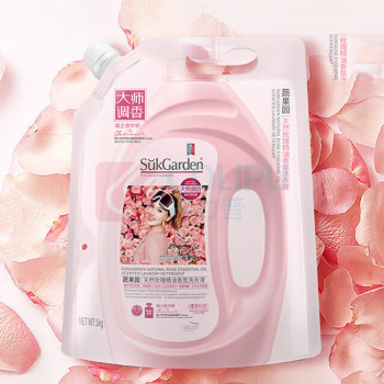 蔬果园 洗衣液 蔬果园玫瑰精油香氛洗衣液1kg*3袋 1套/套 销售单位:套 (洗衣液) (计量单位:个)