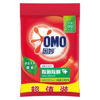奥妙(OMO) 洗衣粉 奥妙(OMO)洗衣粉 除菌除螨1.45kg 1个/个 销售单位:个 (洗衣粉) (计量单位:个)