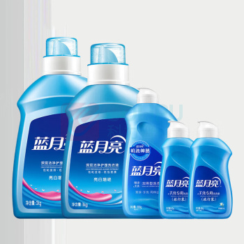 蓝月亮 洗衣液套装 洗衣液大礼包洗衣液2kg+1kg+手洗专用洗衣液500g+80g*2轻松洁净 1个/个 销售单位:个 (洗衣液套装) (计量单位:个)