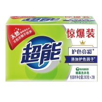 超能 椰果洗衣皂 植物焕彩 260g*2 18组/箱 (新老包装随机发货)