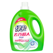 绿伞 去污超人洗衣液 (玉兰幽香) 4kg/桶 4桶/箱