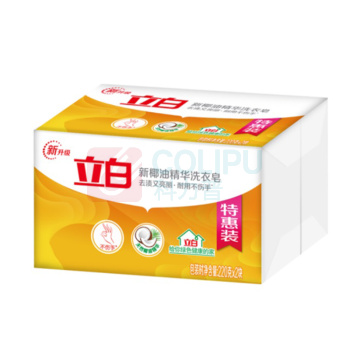 立白 新椰油精华洗衣皂 (清雅茉莉) 220g*2/组 18组/箱