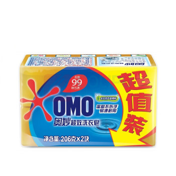 奥妙 99超效洗衣皂 206G*6块/组  清新除菌肥皂超值装