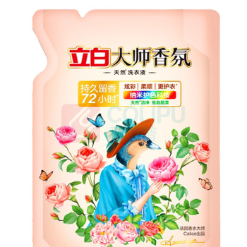 立白 大师香氛天然洗衣液 (薰衣草/玫瑰随机) 500g/袋 24袋/箱