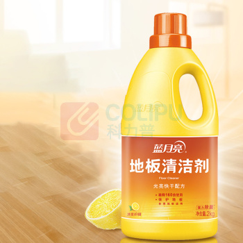 蓝月亮 除菌地板清洁剂 (清爽柠檬香) 2kg/瓶 6瓶/箱