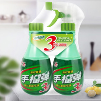 雪豹 手榴蛋强力油污清洁剂 柠檬香 400g+400g替换装