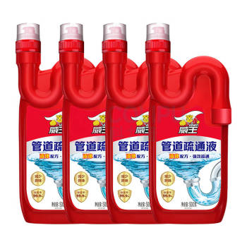 威王 VEWIN 下水道疏通剂 去味除菌 500g*4瓶/组