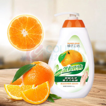 橘子工坊 ORANGE HOUSE 碗盘洗涤液温和亲肤 650g