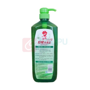 金鱼 柠檬洗涤灵 1.3kg 瓶 食品级洗洁精果蔬清洗剂 轻松去油 透明装