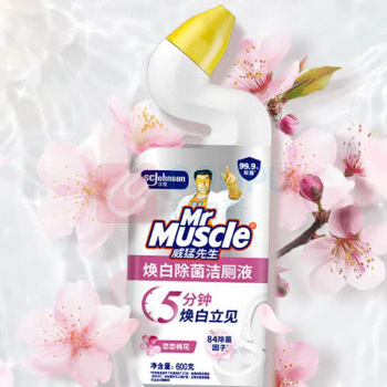 威猛先生 洁厕剂 除菌洁厕液(淡雅花香)600g*4 4瓶/盒 销售单位:盒 (洁厕剂) (计量单位:个)