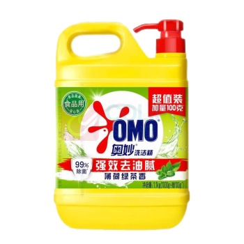 奥妙(OMO) 洗洁精 奥妙(OMO)【性价比推荐】黄桶洗洁精茶香型 1.1KG*2瓶 强效去油蔬果食品 2个/套 销售单位:套 (洗洁精) (计量单位:个)