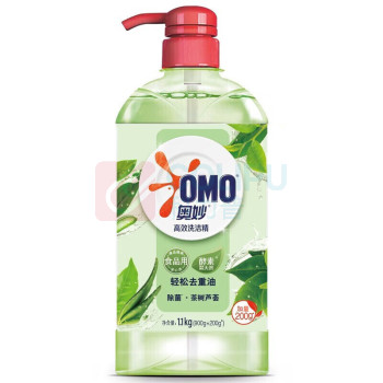 奥妙(OMO) 洗洁精 茶树芦荟1.1kg 4瓶/盒 销售单位:盒 (洗洁精) (计量单位:个)