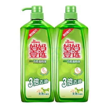妈妈壹选 绿劲餐具净洗洁精 (天然柠檬草) 1.28kg/瓶 12瓶/箱