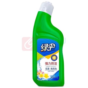 绿伞 强力厕洁 洁厕剂组合装 花香 500g/瓶 2瓶/套 12套/箱 (新老包装交替发货)
