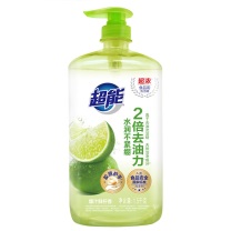 超能 离子去油洗洁精 (柠檬护手) 1.5kg/瓶 6瓶/箱 (新包装爆汁鲜柠,新老包装随机发货)