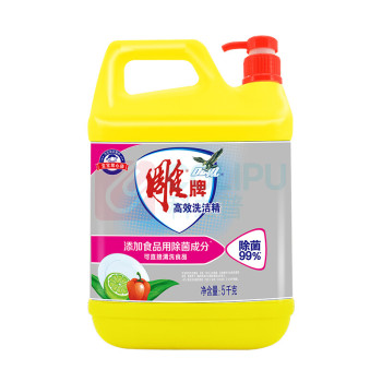 雕牌 高效洗洁精 (除菌) 5kg/瓶 4瓶/箱 瓶装