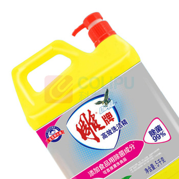 雕牌 高效洗洁精 (除菌) 5kg/瓶 4瓶/箱 瓶装