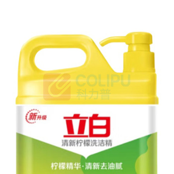 立白 清新柠檬去油洗洁精 1.5kg/瓶 10瓶/箱 1.5kg/瓶 10瓶/箱 瓶装