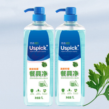 悠选 餐具净 1L (颜色随机) 清新柠檬/蜂胶抑菌