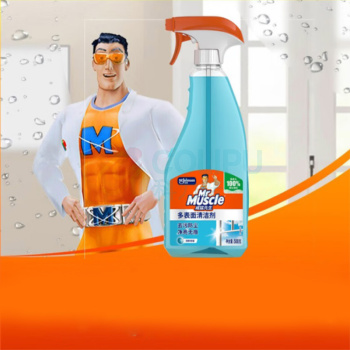 威猛先生 Mr Muscle 玻璃清洁剂 500g/瓶 24瓶/箱 新老包装交替发货