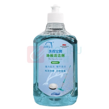 洗得宝 地板清洁剂 500ml/瓶 强力去污抑菌清洁剂 (蓝)