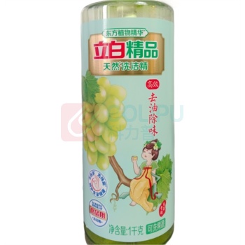 立白 精品天然洗洁精 (青提茉莉) 1kg/瓶 12瓶/箱